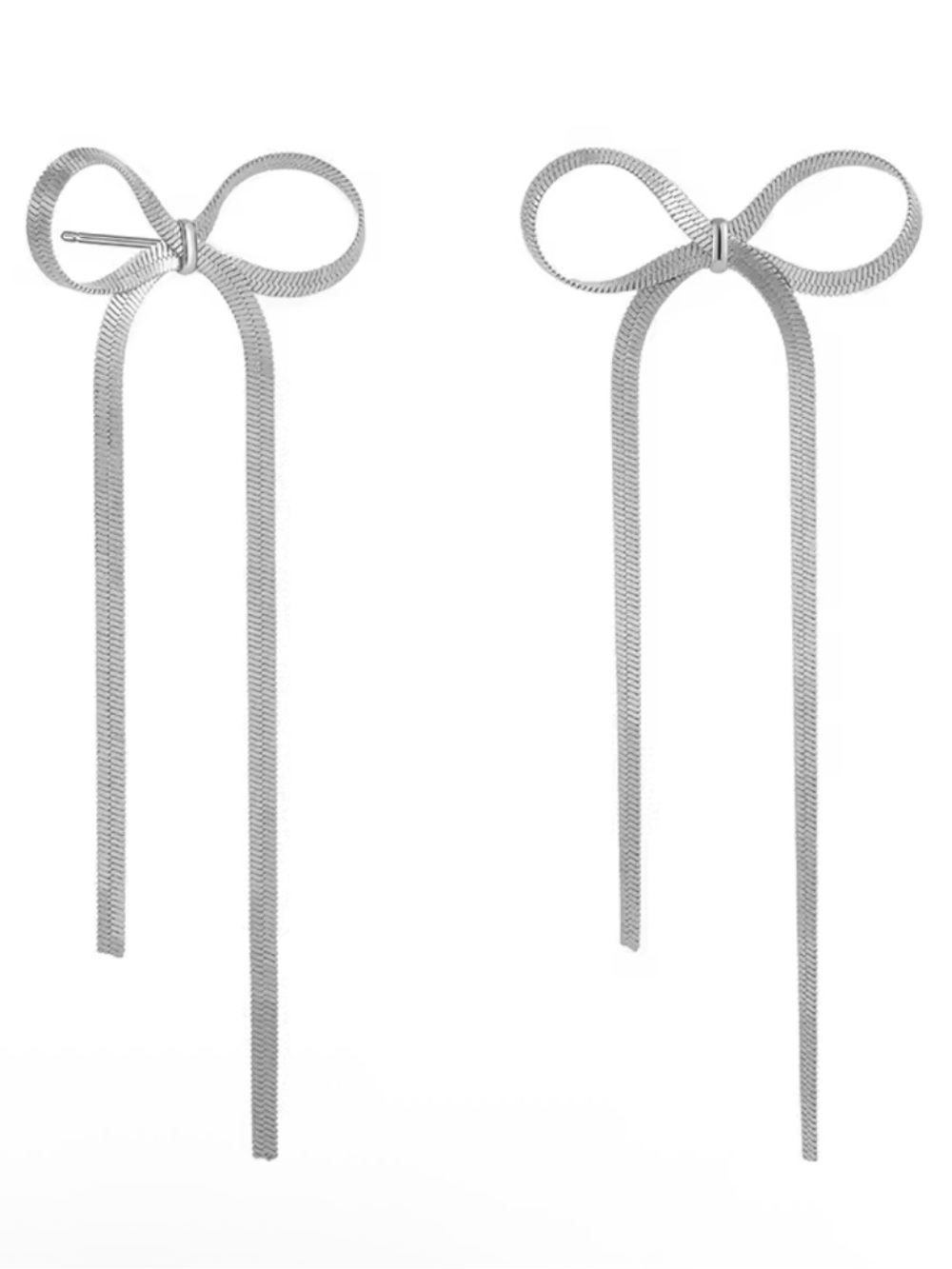 Large Ribbon Earrings - Picture 7 of 10